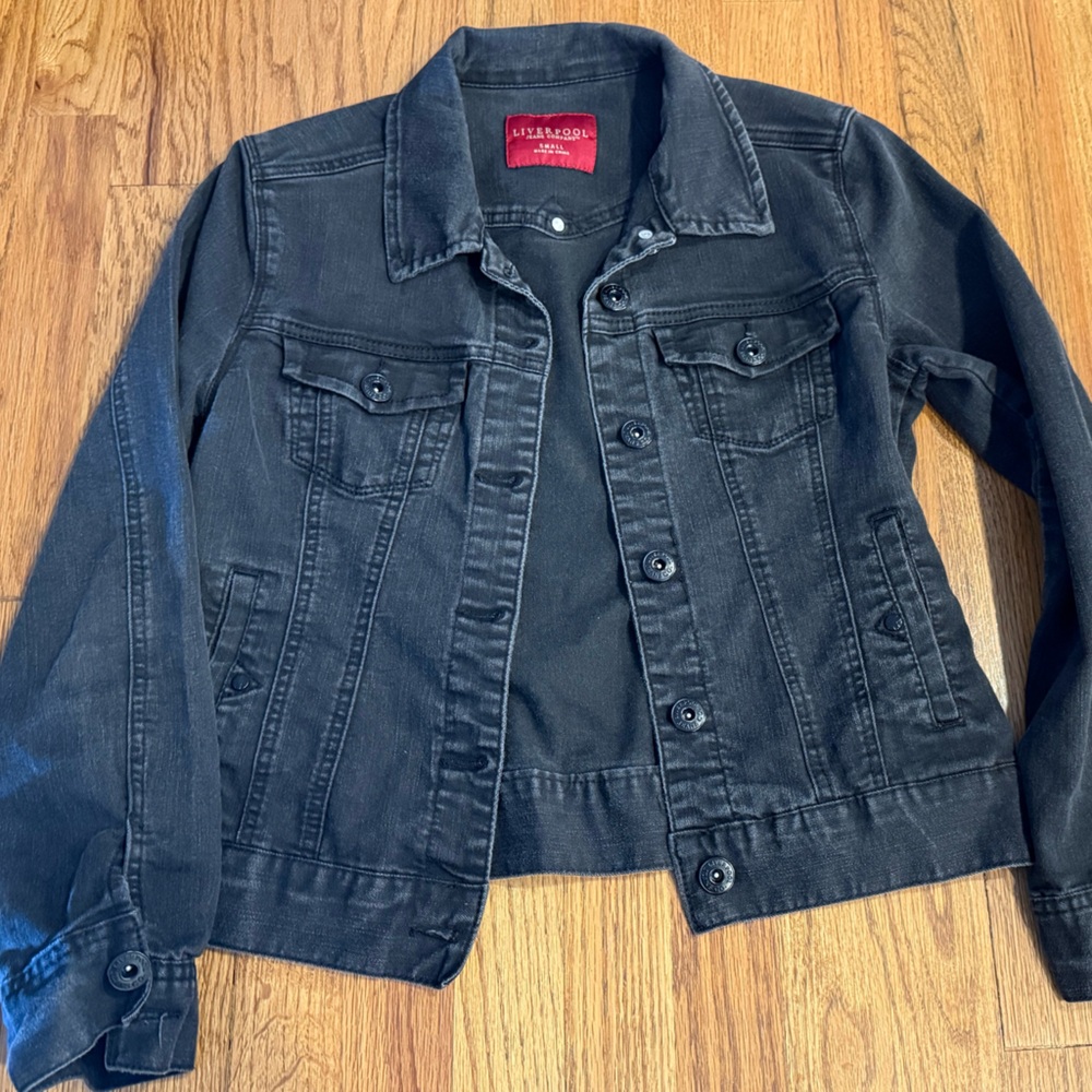 Liverpool Jeans Company black denim Jacket size small